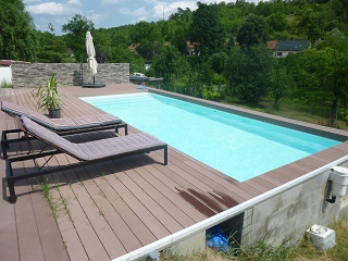 Azure blue pool
