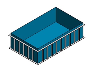 Rectangular pool shape