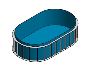 Oval pool shape